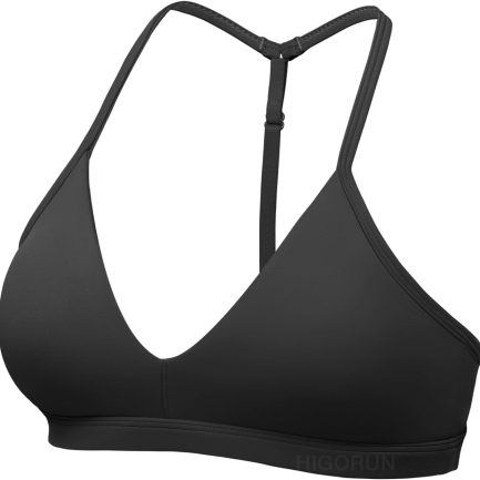 Workout Sports Bras for Women Backless Padded V Neck Strappy Bra Low Impact Y Back Gym Yoga Tops