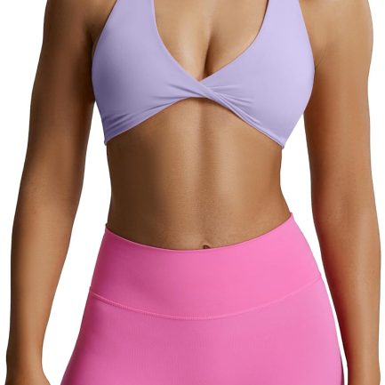 Women's Workout Sports Bras Fitness  Low Impact Bra Yoga Crop Tank