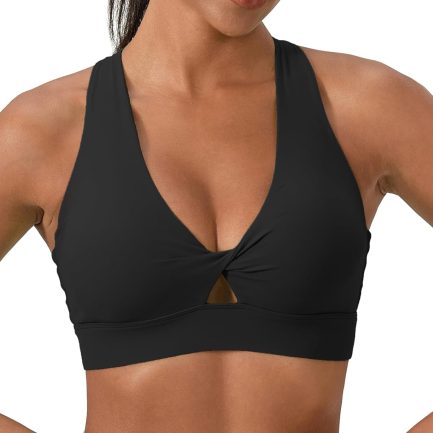Sports Bra for Women High Impact Padded Workout Bra  Front Running Bra Crop Tops Supportive Bras for Yoga Training
