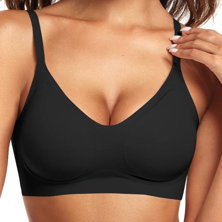 Womens Seamless Bra No Underwire Comfort Push Up Bras Buttery Soft Wireless Bralette Full Coverage Sport Everyday Bra